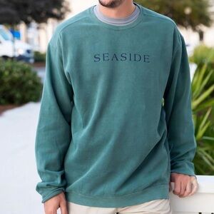 Comfort Colors Teal SEASIDE Crewneck